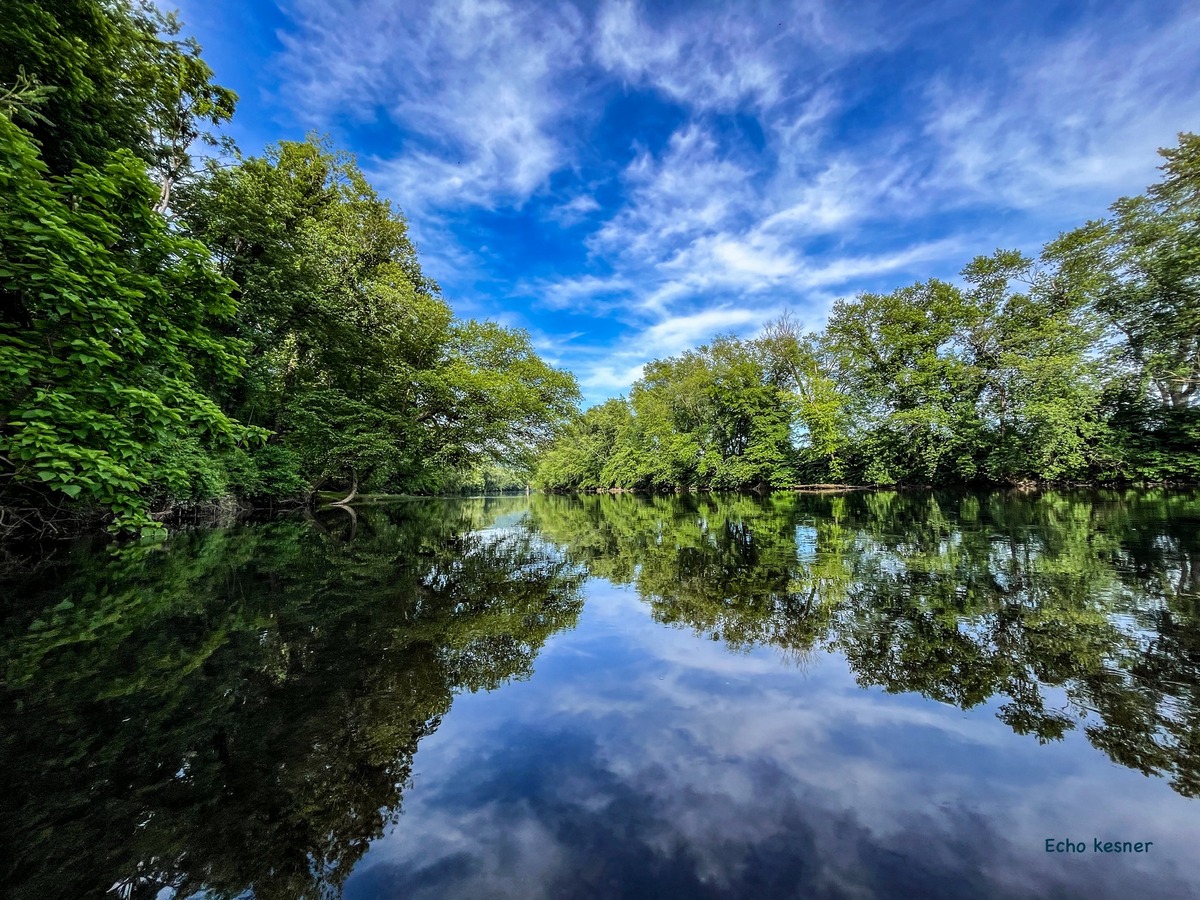 The North Branch of the Potomac flows past Wiley Ford, West Virginia