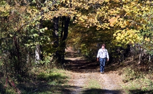 Sibray walks Salt Sulphur Springs Turnpike