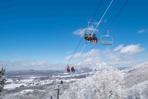 Skiers at Canaan Valley