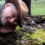 David Sibray listens for Old Thump