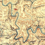 Twistabout (West Virginia), 1895 Map