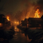 Burning at Burning Springs, West Virginia