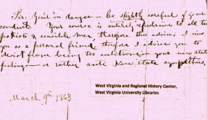 One of the threatening notes John received after he turned againststatehood.
