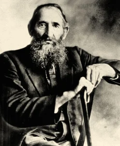 Devil Anse Hatfield poses for a photographic portrait in 1910.