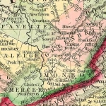 Map of West Virginia 1863