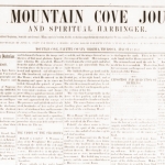Mountain Cove Journal, 1852