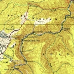 Section of 1929 USGS map showing Stanaford