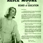 Alice Moore election poster