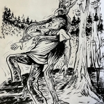 Vegetable Man Encounter on Cover of 1976 Gray Barker Newsletter
