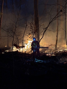 The Woodside Fire in the Monongahela National Forest in West Virginia is now at 75% containment. (Photo: National Forest Service)