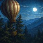 Hot Air Balloon over Clayton, West Virginia