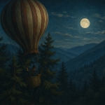 Hot Air Balloon over Clayton, West Virginia