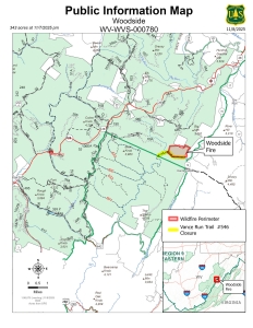 The Woodside Fire in the Monongahela National Forest in West Virginia is now at 75% containment. (Photo: National Forest Service)