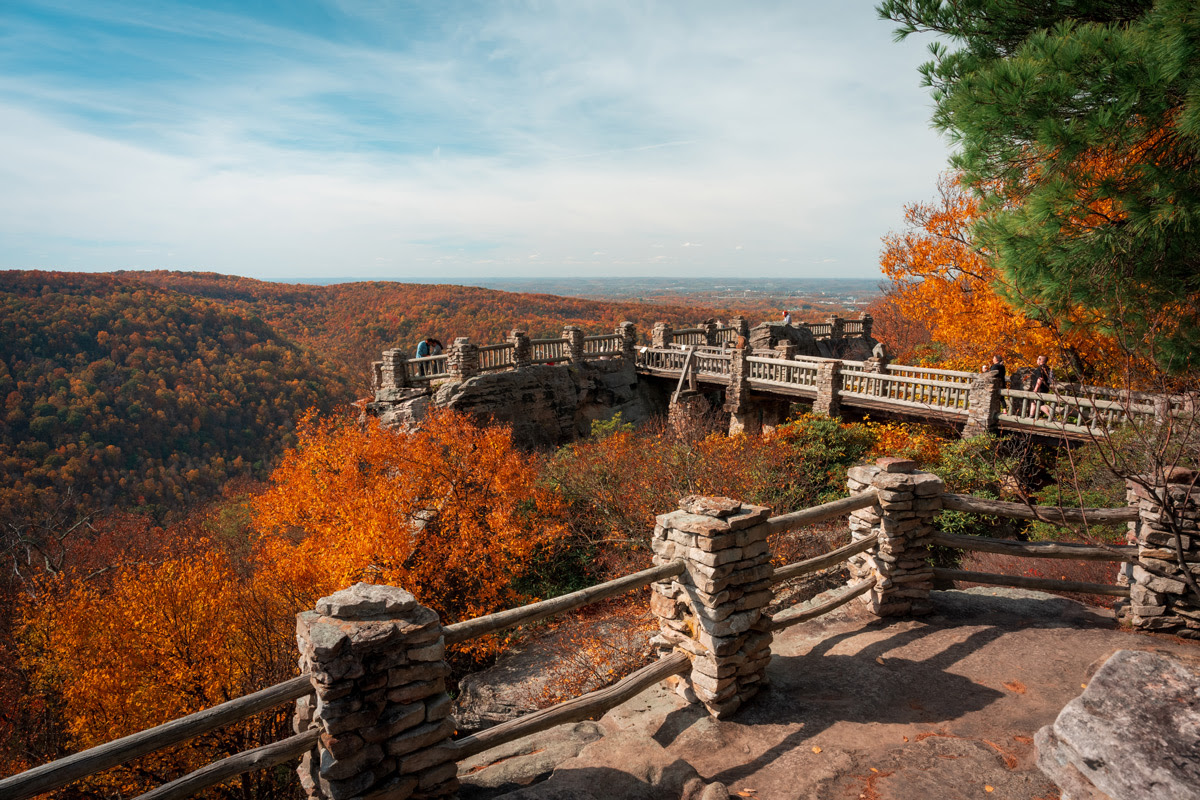 Overlook at Coopers Rock State Forest in West Virginia closed for repairs