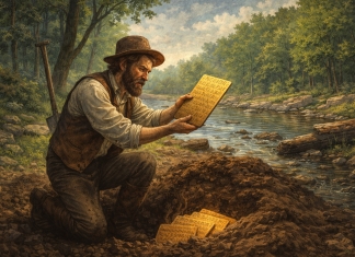 Giant skeletons and buried copper plates—a strange Marion County folktale Solomon Spaulding claimed to have uncovered ancient plates along Prickett's Creek in Marion County, West Virginia.